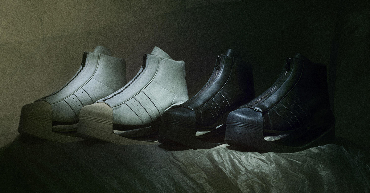 Yohji Yamamoto präsentiert seine Y-3 Gendo Sneaker mit ausgehöhlten Sohlen